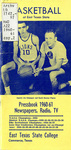Basketball pressbook by East Texas State University. Dept. of Health and Physical Education.