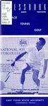 Track, tennis, golf pressbook by East Texas State College, Commerce. Dept. of Health and Physical Education.