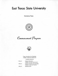 Commencement Program by East Texas State University