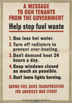 A Message to our Tenants From the Government by Office of War Information