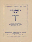 East Texas Normal College Oratory Play by East Texas Normal College