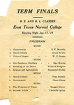 Term Finals by East Texas Normal College