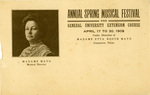 Annual Spring Musical Festival, Front by East Texas Normal College