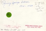 Reilly Springs School, Reverse