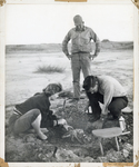 Students Excavating Tetrameryx shuleri, Front by Hazel A. Peterson