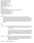 John Carlos, Oral History Index by John Carlos and Shannon Carter
