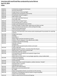 Jenell Smart Box, Oral History Index by Jenell Smart Box and Louise Skinner