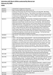 Morris Leeman White, Oral History Index