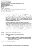 Jack Hester, Oral History Index by Jack Hester and Courtney Crumpton