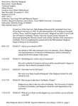 Dale Ray Bedgood, Oral History Index, Part Two of Two by Dale Ray Bedgood and Austin Baxley