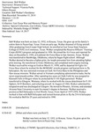 Bob Walker, Oral History Index by Bob Walker and Brianna Crews