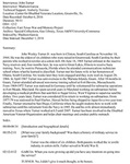 John Turner, Oral History Index by John Turner and Madison Garcia