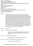 Earl Blassingame,Oral History Index by Earl Blassingame and Michelle Hodge