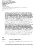 Faviola Huffman, Oral History Index by Faviola Huffman and Dennis Donald