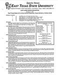 East Texas State (8-10, 4-3) at Central Oklahoma, Texas Woman's, Tarleton State by East Texas State University. News Service.