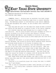 Lacy Winding Down Career by Dan Lathey and East Texas State University. News Service.