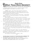 Cleveland Named to GTE Academic All-District VI Team by Bill Powers and East Texas State University. News Service.