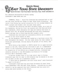 Cleveland's Hard Work Pays Off by Dan Lathey and East Texas State University. News Service.