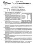 East Texas State (13-15, 9-7), Season Wrap by East Texas State University. News Service.