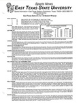 East Texas State (16-12, 7-5) Season Wrapup by East Texas State University. News Service.