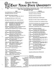 1995 Track And Field Best Performances by East Texas State University. News Service.