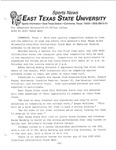 ETSU to Host Track Meet by Dan Lathey and East Texas State University. News Service.