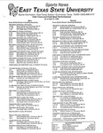 1995 Track And Field Best Performances by East Texas State University. News Service.