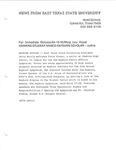 Hawkins Student Named Rayburn Scholar by Mary Lou Hazal and East Texas State University. News Service.