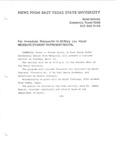Mesquite Student to Present Recital by Mary Lou Hazal and East Texas State University. News Service.