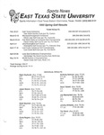 1995 Spring Golf Results by East Texas State University. News Service.