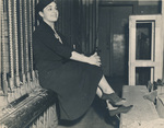 Louise Tobin Sitting Backstage, Front