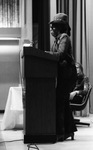Florynce Kennedy at Podium by East Texas State University