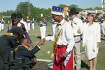 Tawain Gilbert and Marquise D'mond Kennedy Shaking Hands by Texas A&M University-Commerce