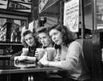 Three Students at College Grill by East Texas State Teachers College