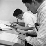 Students at Drafting Tables by East Texas State University