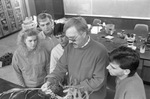 Students Examine Plant Roots by East Texas State University