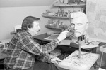 Gordon Thomas Sculpting William L. Mayo Statue Model by Texas A&M University-Commerce