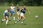 Soccer Player Preparing to Kick Ball by Texas A&M University-Commerce