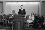 President John F. Moss at Dedication Ceremony by East Texas State University