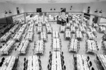 Banquet Tables at Sam Rayburn Memorial Student Center by East Texas State University