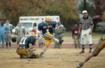 Billy Watkins Kicking the Ball by East Texas State University