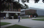 Halladay Student Services Building and James G. Gee Library by East Texas State University