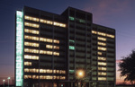 Whitley Residence Hall Windows at Night by East Texas State University