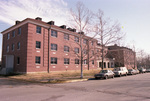 Binnion Hall with Cars Parked in Front by East Texas State University