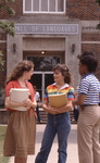 Students Outside of the Hall of Languages by East Texas State University