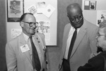 William Jack Bell and David Arlington Talbot at Centennial Play Reception by East Texas State University