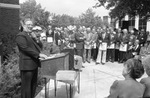 Speaker During Cornerstone Opening by East Texas State University