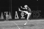 E.T. Football Player Punting in Mid-Air by East Texas State University