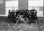 Delta Sigma Theta Members Posing with Sign by East Texas State University