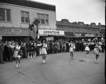 Majorettes Performing in Downtown Commerce, Texas by East Texas State Teachers College